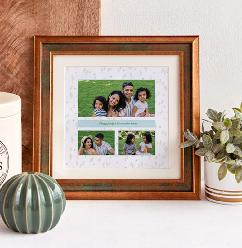 Metallic Brush Frame